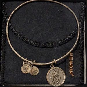 Alex and Ani “C” initial charm bangle